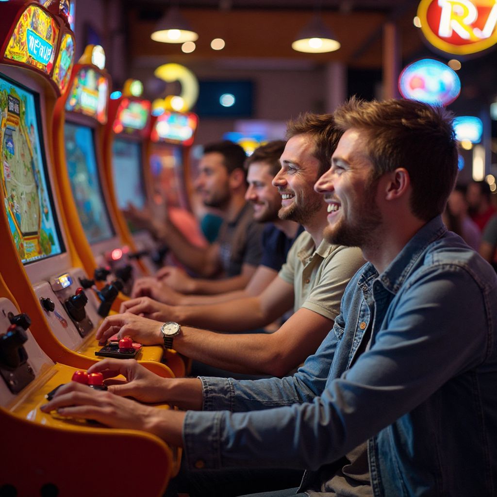 Gruppo di giocatori di Chicken Road che si divertono insieme